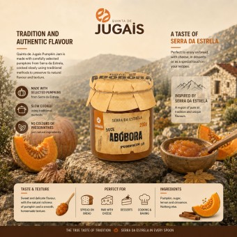 QUINTA DE JUGAIS® Mermelada de Calabaza 280gr