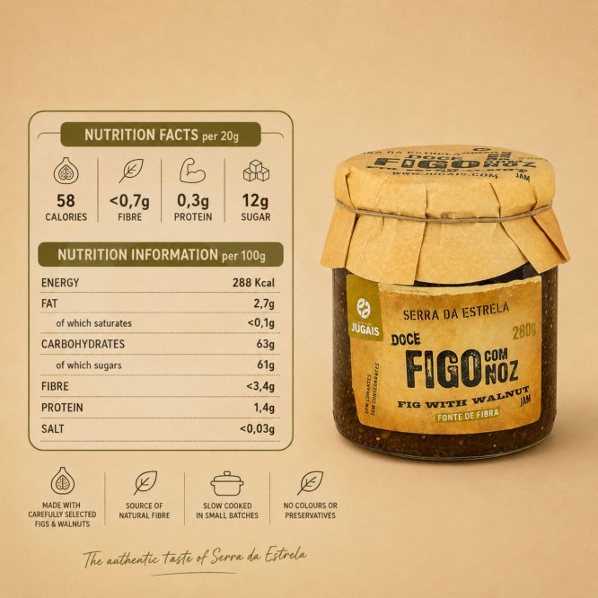 QUINTA DE JUGAIS® Doce de Figo com Noz 280gr