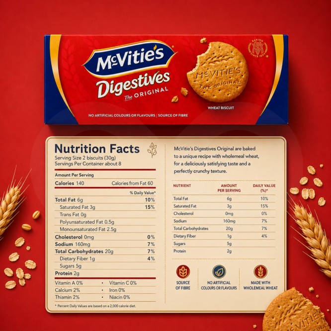 MCVITIE'S� Oryginalne Ciastka Digestive 400gr