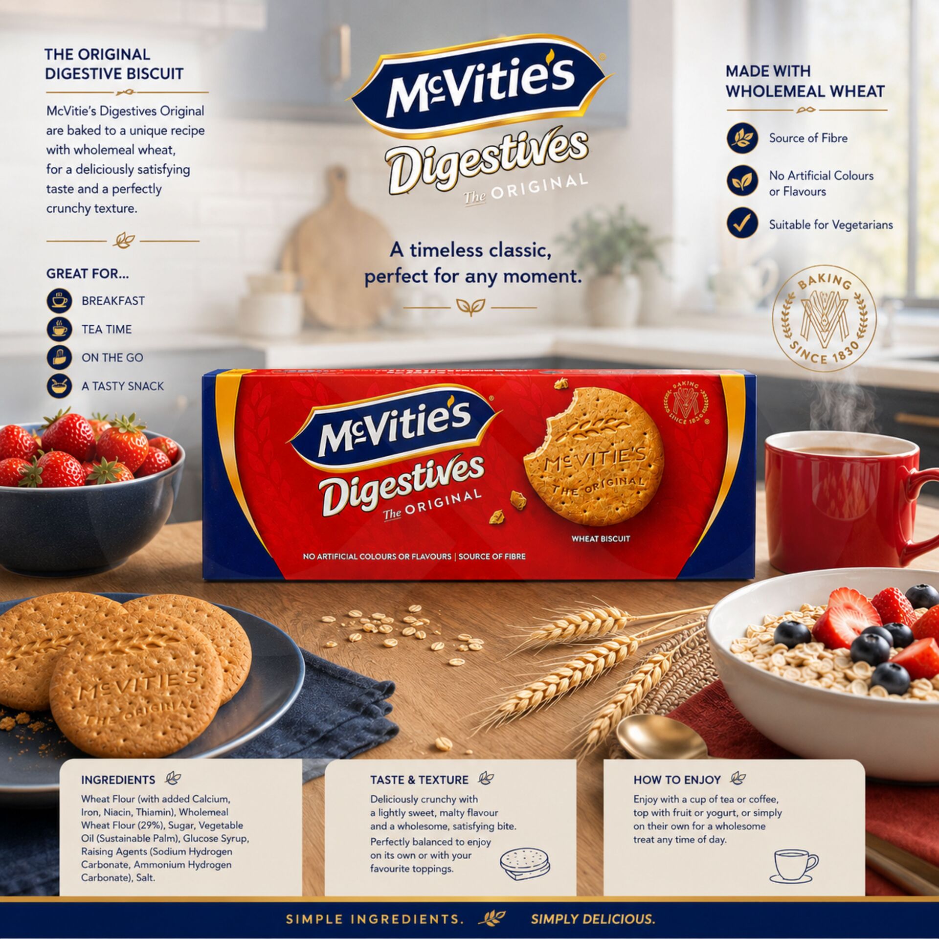 MCVITIE'S® Oryginalne Ciastka Digestive 400gr