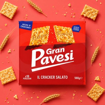 GRAN PAVESI� Crackers Salgados 18 Saquetas