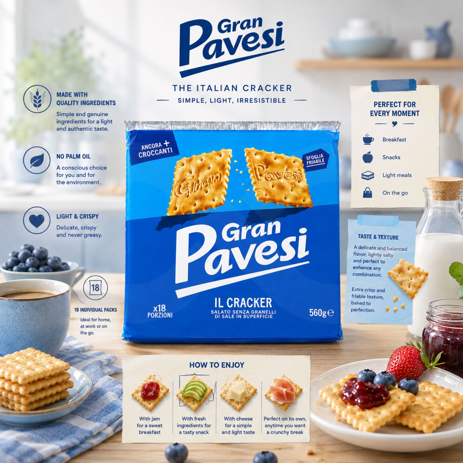 GRAN PAVESIŽ Crackers 18 Sachets