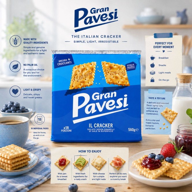 GRAN PAVESIŽ Crackers 18 Sachets