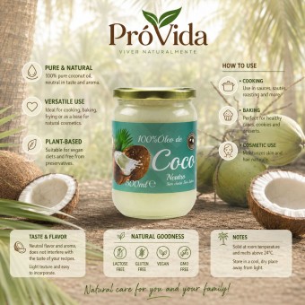 PR�VIDA� 100% Olio di Cocco Neutro 500ml