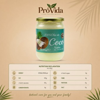 PR�VIDA� 100% Olio di Cocco Neutro 500ml