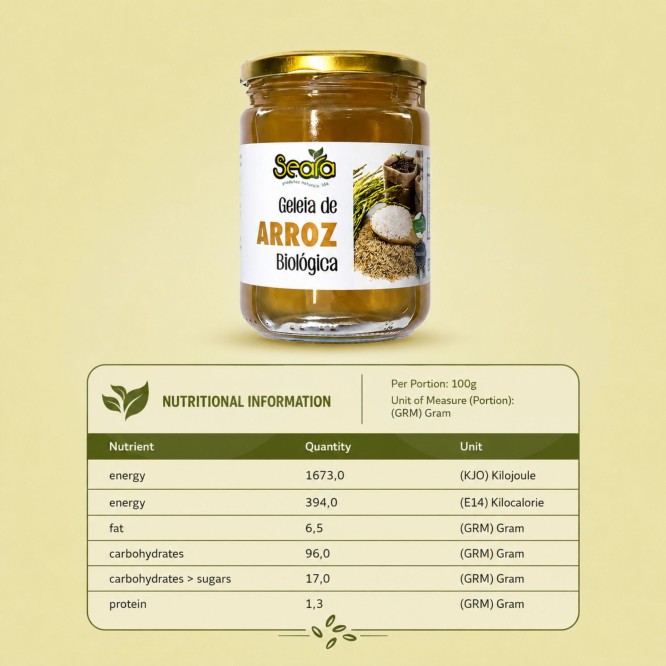 SEARA� Geleia de Arroz Bio 520gr