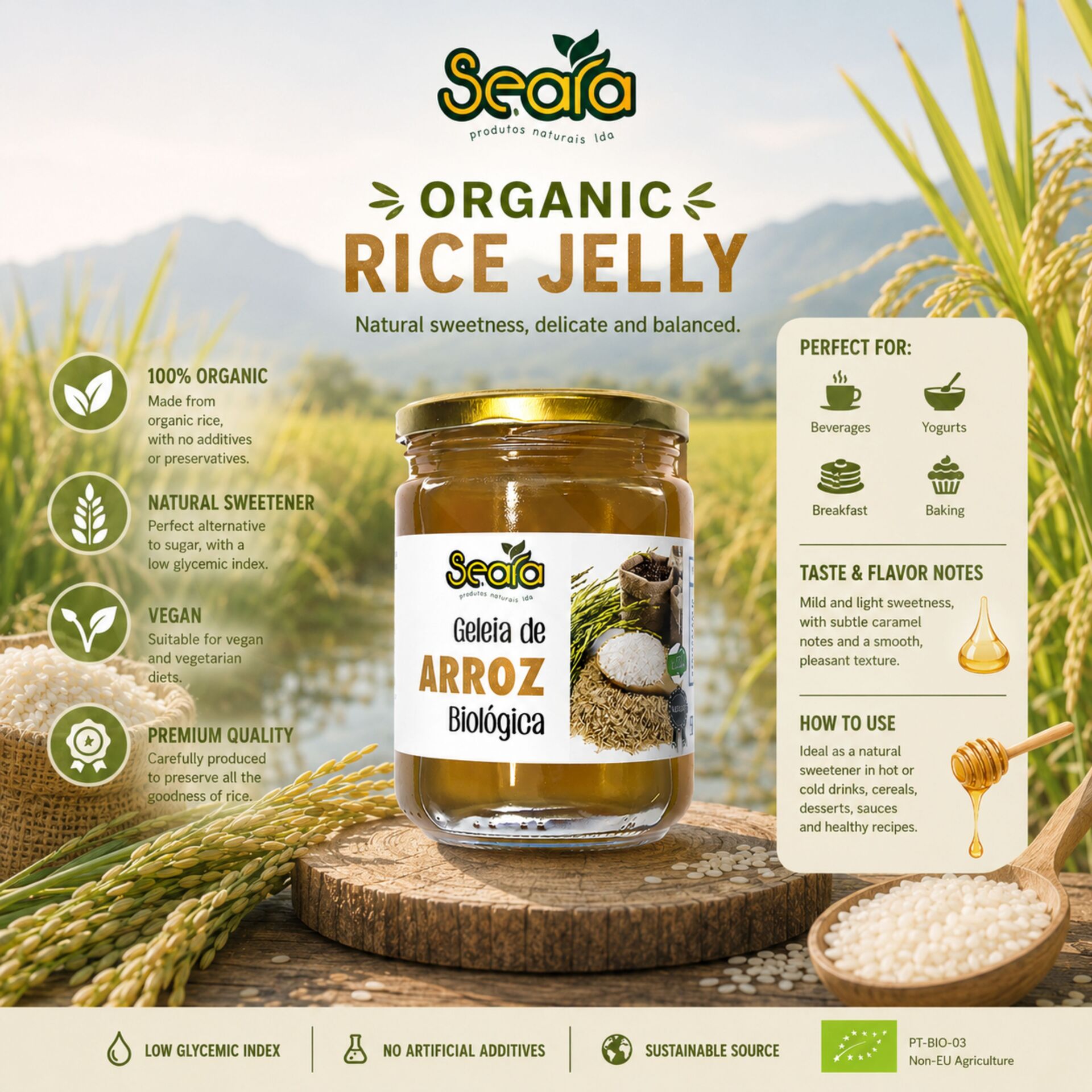 SEARA® Geleia de Arroz Bio 520gr