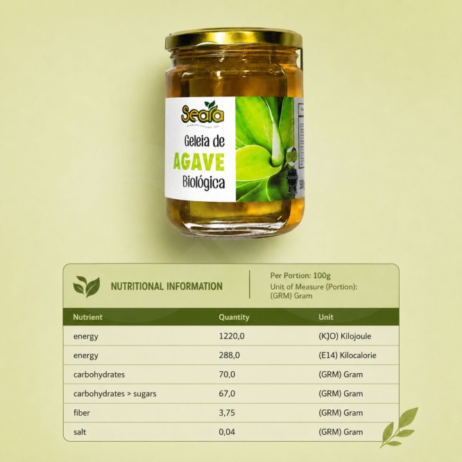 SEARAź Ekologiczny Syrop z Agawy 500gr