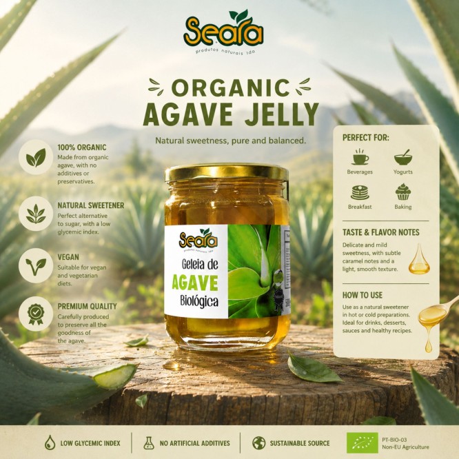 SEARAź Ekologiczny Syrop z Agawy 500gr