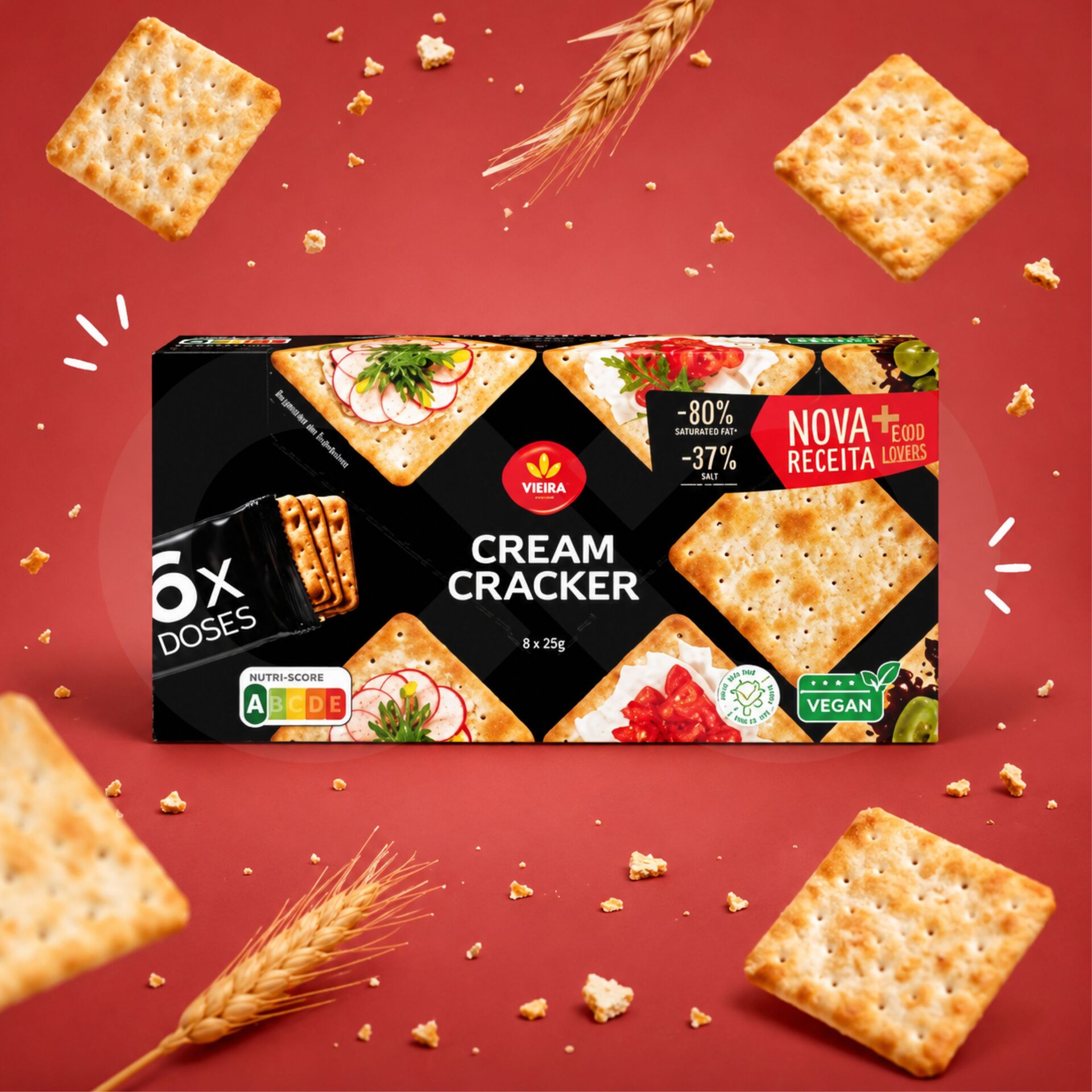 VIEIRA® Cream Cracker 6x30gr