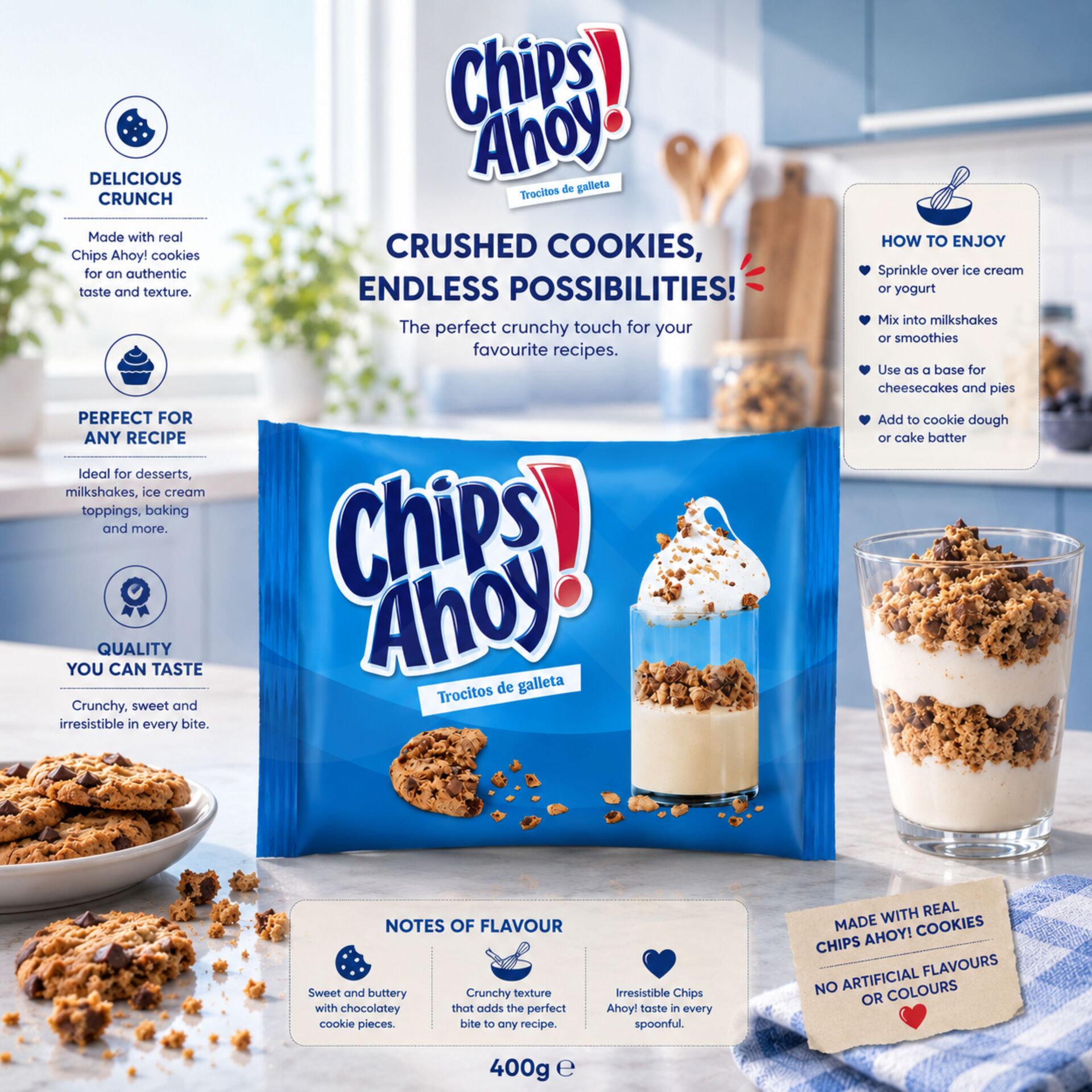 CHIPS AHOY!® Biscuit Moulu 400gr