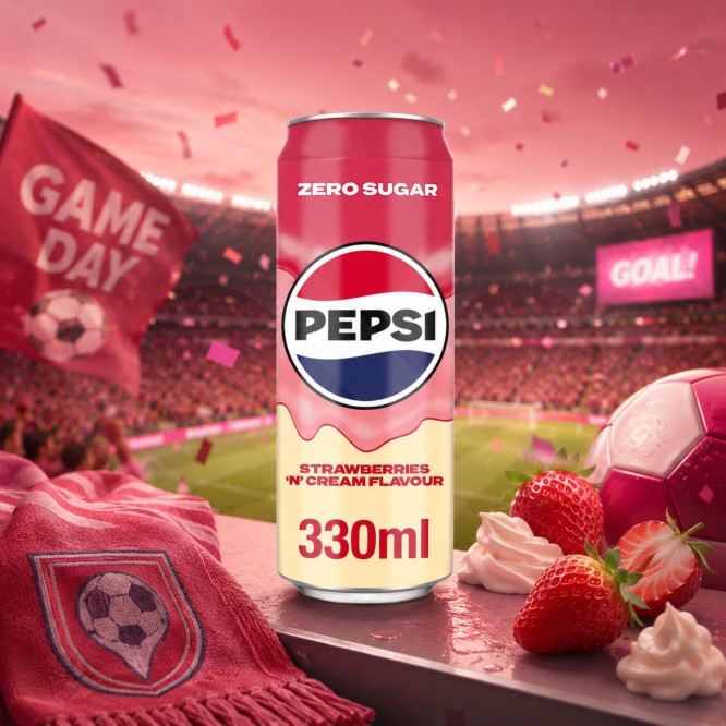 PEPSIŽ Zero Sugar Strawberries N Cream 330ml
