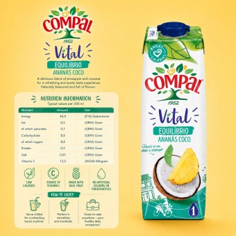 COMPAL® Vital Ananás Coco 1L