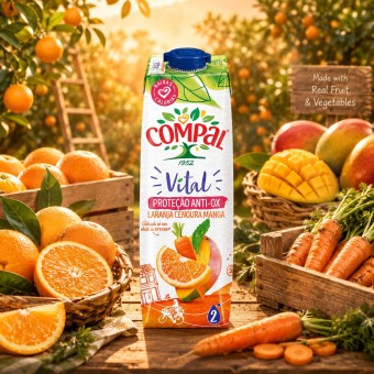COMPAL� Vital Orange, Carotte et Mangue 1L