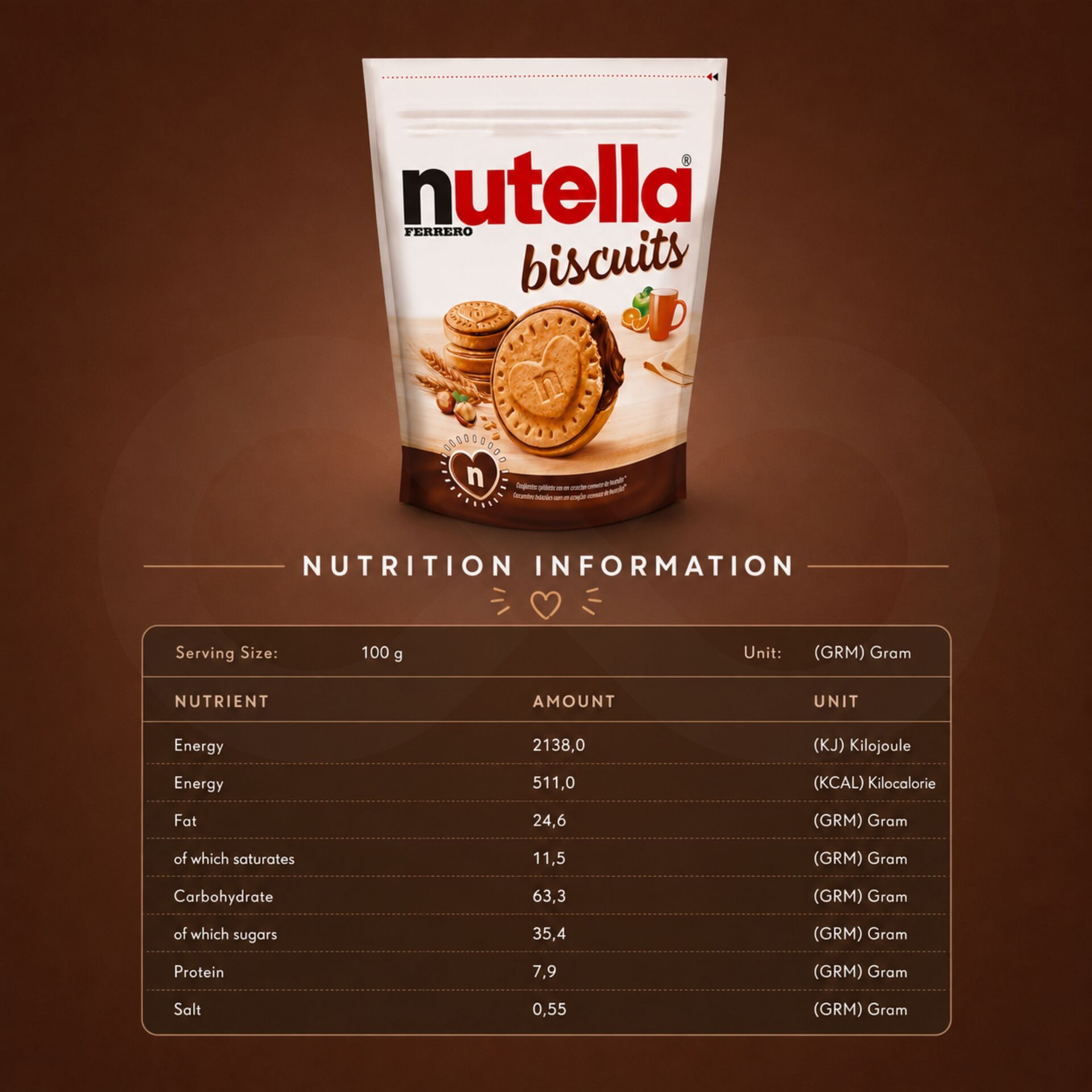 NUTELLAŽ Filled Biscuits 14 pcs