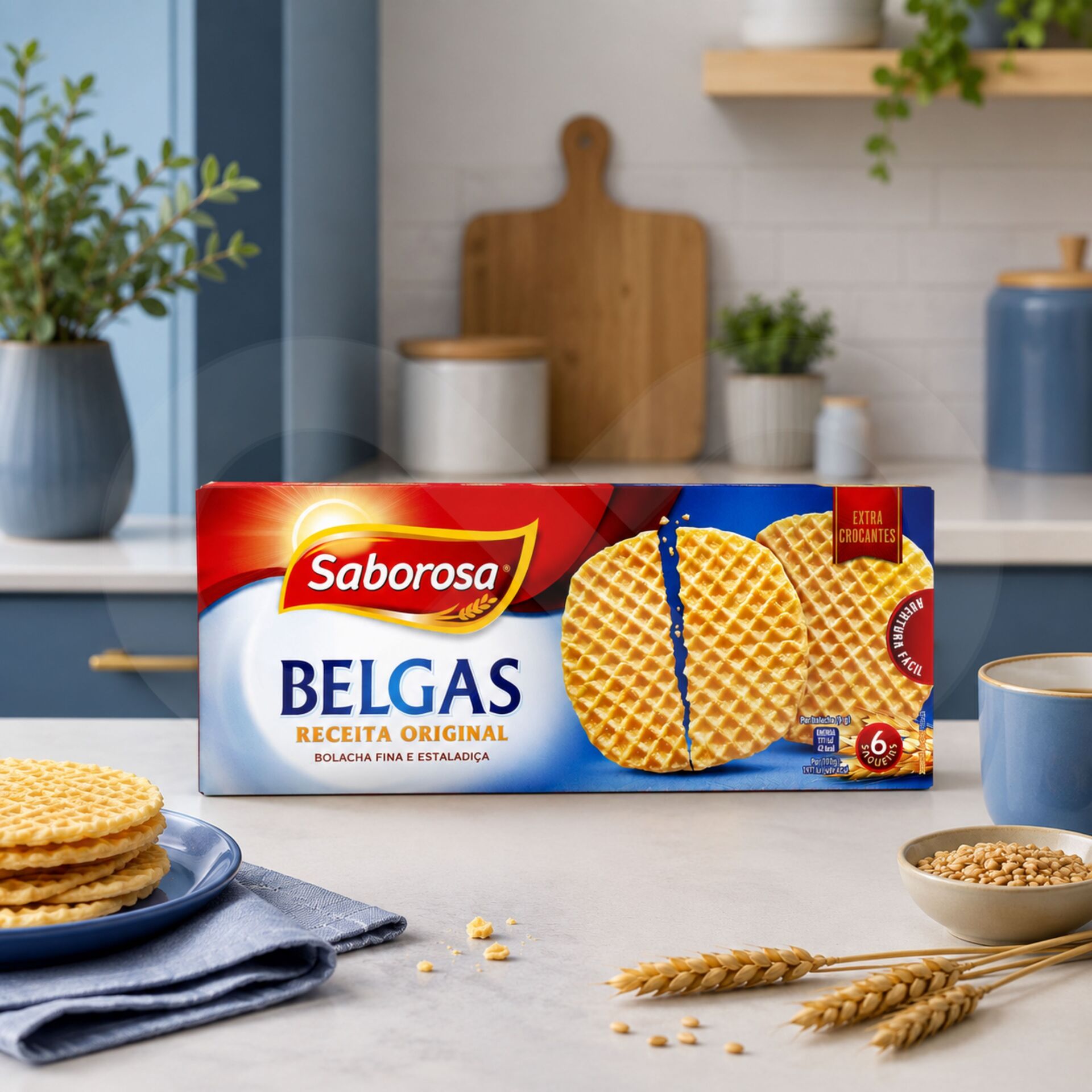 SABOROSAź Belgijskie Ciastka 6x36gr
