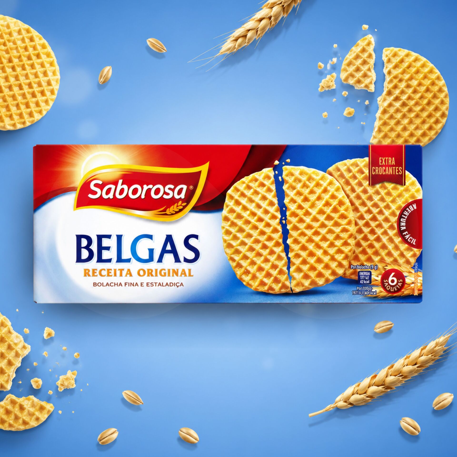 SABOROSAź Belgijskie Ciastka 6x36gr