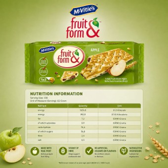 MCVITIES® Fruit & Form Jablko 5x3 szt.