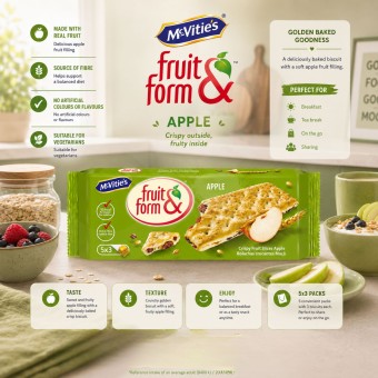 MCVITIES® Fruit & Form Jablko 5x3 szt.