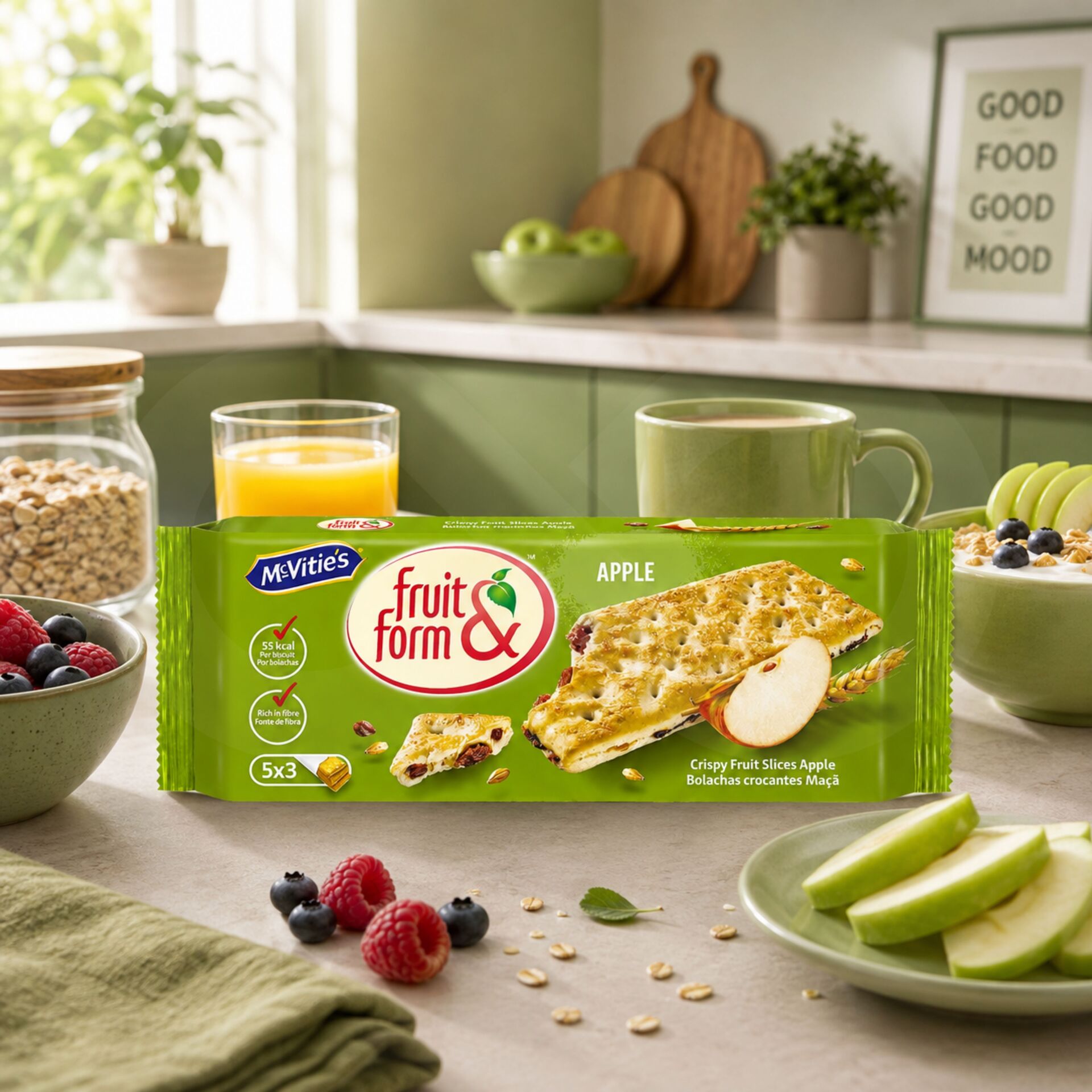 MCVITIES® Fruit & Form Jablko 5x3 szt.
