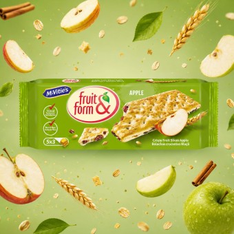 MCVITIES� Fruit & Form Mela 5x3 pz