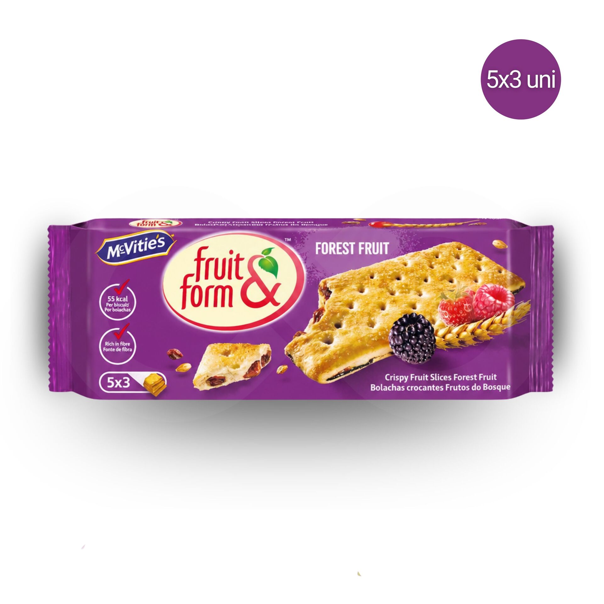 MCVITIES® Fruit & Form Frutti di Bosco 5x3 pz