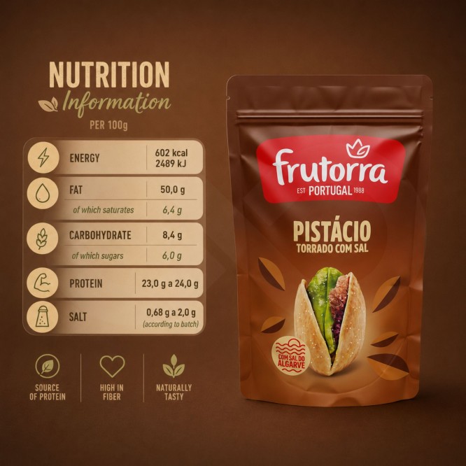 FRUTORRA® Pistachos Tostados con Sal 100gr