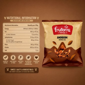 FRUTORRAź Roasted Peanuts with Honey and Salt 150gr