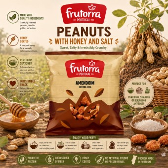 FRUTORRAź Roasted Peanuts with Honey and Salt 150gr