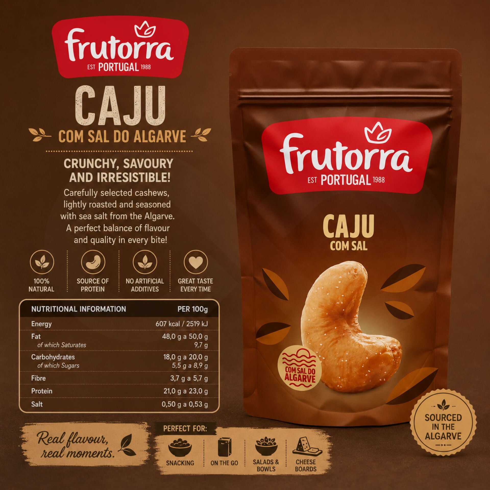 FRUTORRA® Anacardos con Sal del Algarve 120gr