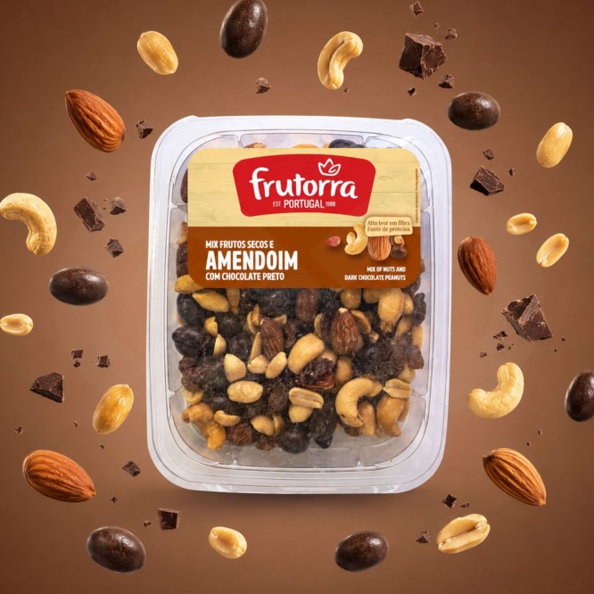 FRUTORRA® Mix de Frutos Secos e Chocolate Preto 200gr