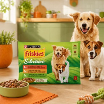 PURINA® Friskies Selections Carni in Gelatina 4x85g