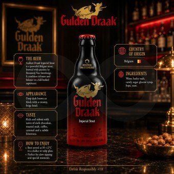 GULDEN DRAAKŪ Imperial Double Stout 330ml