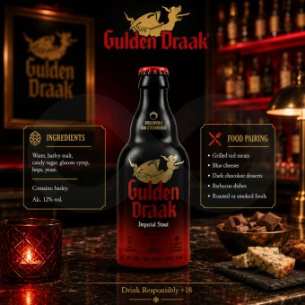 GULDEN DRAAKŪ Imperial Double Stout 330ml