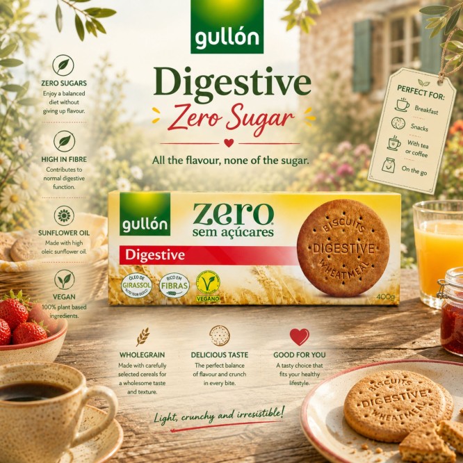 GULLÓN® Ciastka Digestive Bez Cukru 400gr