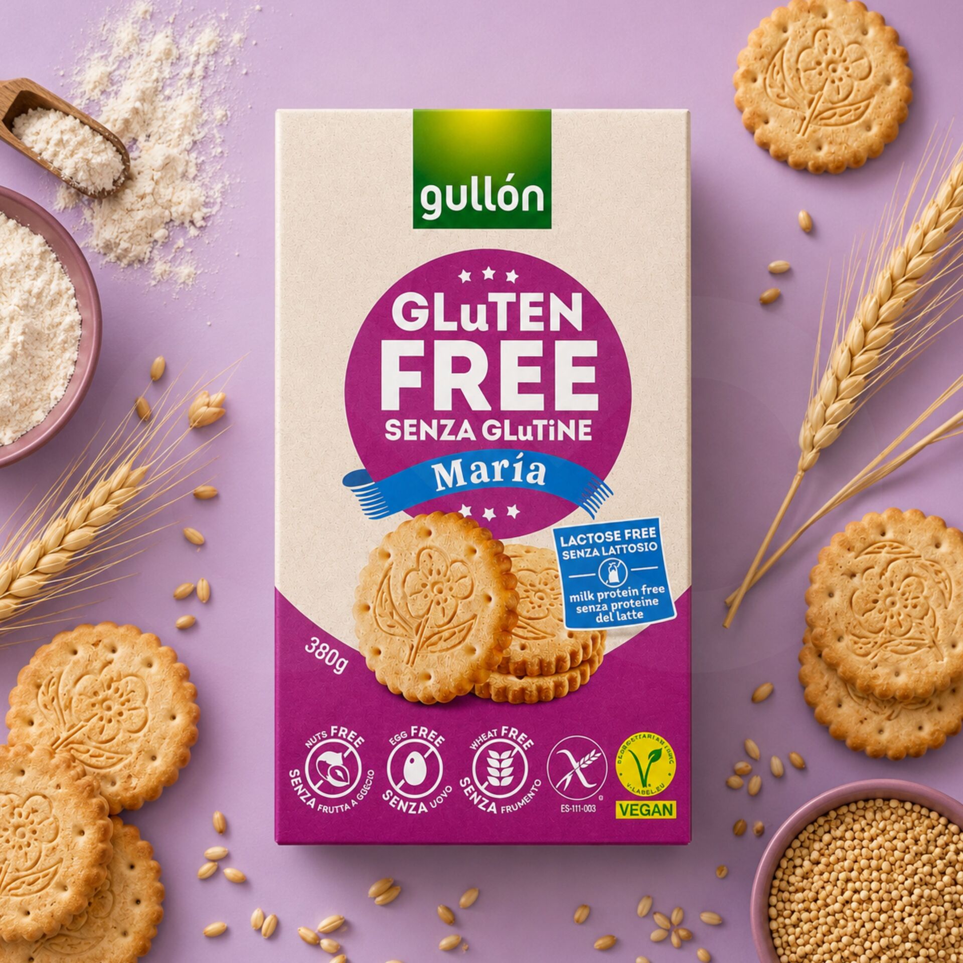 GULLÓN® Biscuit Maria Sans Gluten 380gr