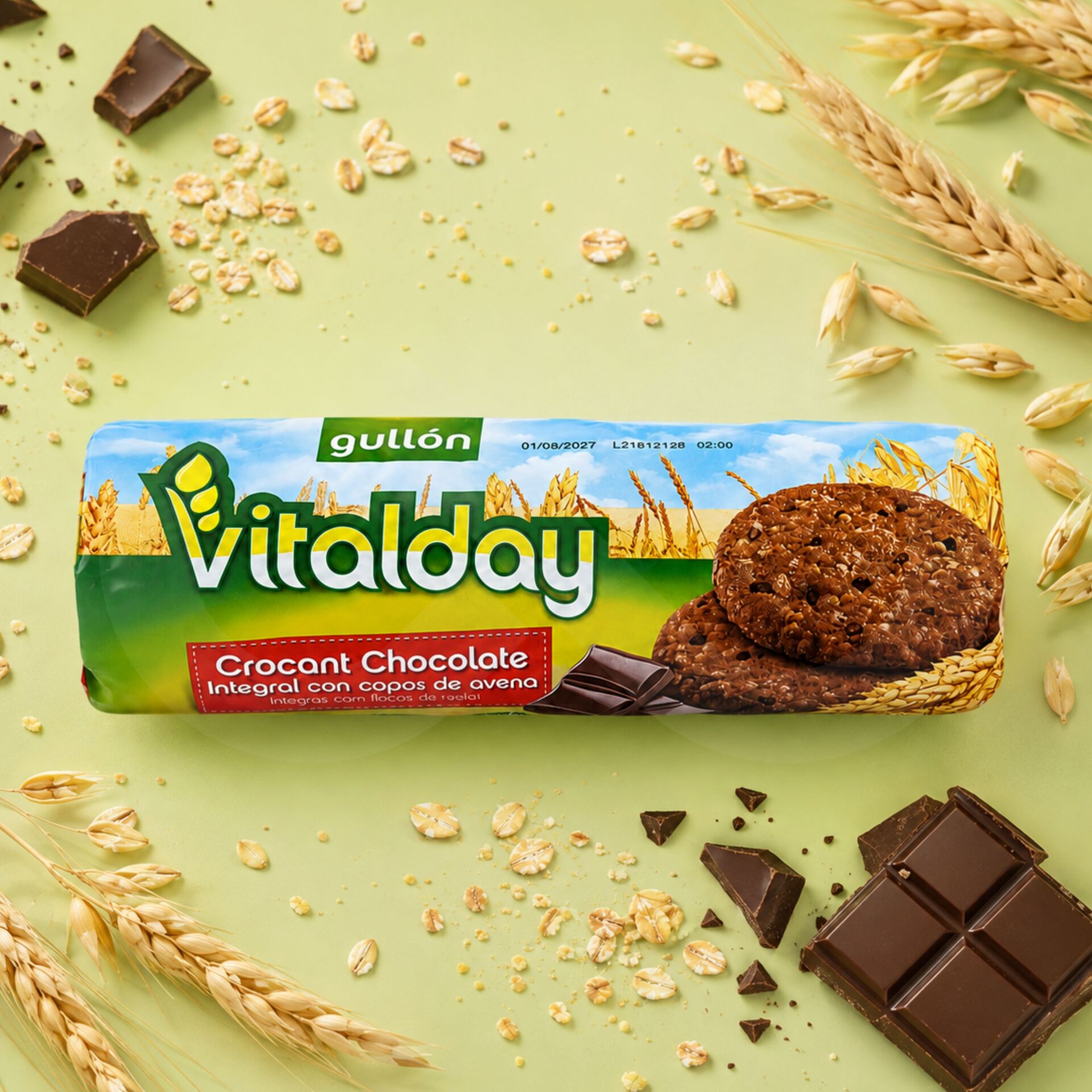 GULLÓN® Vitalday Biscotto Integrale al Cioccolato con Avena