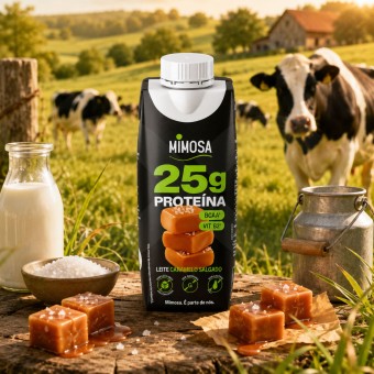 MIMOSA® Leite Magro Proteína de Caramelo Salgado 250ml