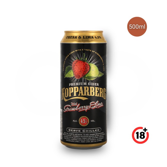 KOPPARBERG® Sidra de Morango e Lima 500ml