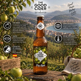 THE GOOD CIDER® Manzana Verde 330ml
