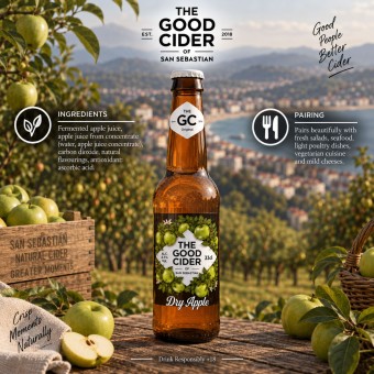 THE GOOD CIDER® Manzana Verde 330ml
