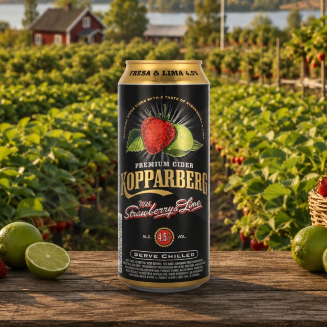 KOPPARBERG® Sidra de Morango e Lima 500ml