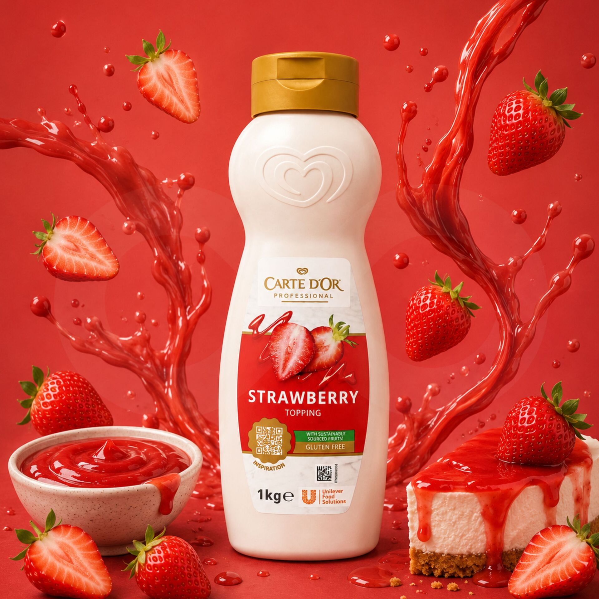 CARTE D'OR® Topping de Morango 1kg