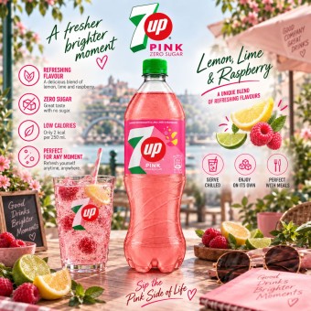 7UP� Pink 1L