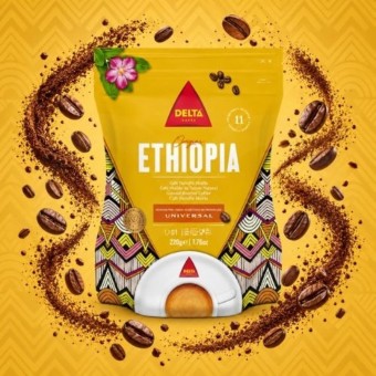 DELTA CAF�S� Ground Coffee Ethiopia 220 gr