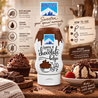 BRANCA DE NEVE® Belgische Chocoladetopping 390gr
