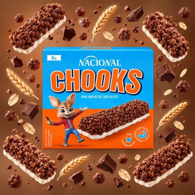NACIONAL® Barritas de Cereales Chooks 6 uds.