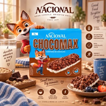 NACIONAL� Graanreep Chocomax 6 stuks