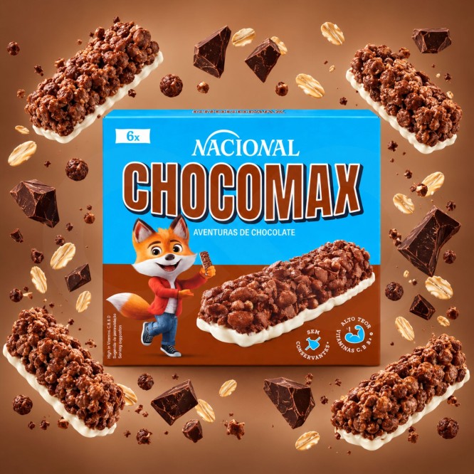 NACIONAL® Barrita de Cereales Chocomax 6 uds.