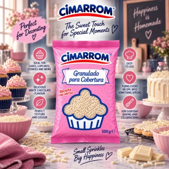 CIMARROM® Granulado de Chocolate Blanco 500gr